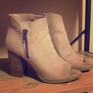 Tan booties